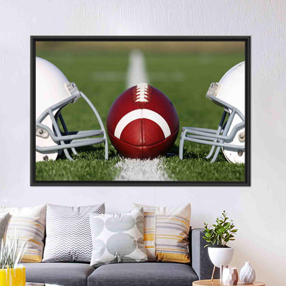 American Football Helmets 3D Canvas Print - Gym Wall Hanging, Christmas Gift