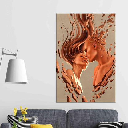 Abstract Couple Canvas Print