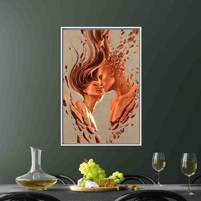 Abstract Couple Canvas Print