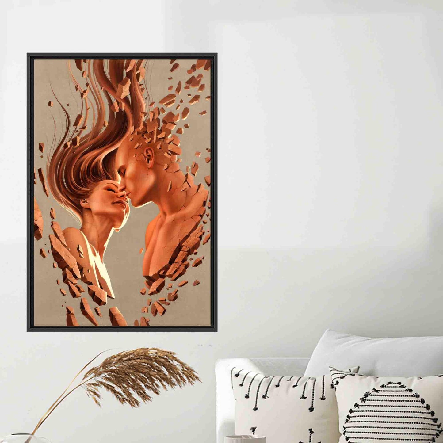 Abstract Couple Canvas Print