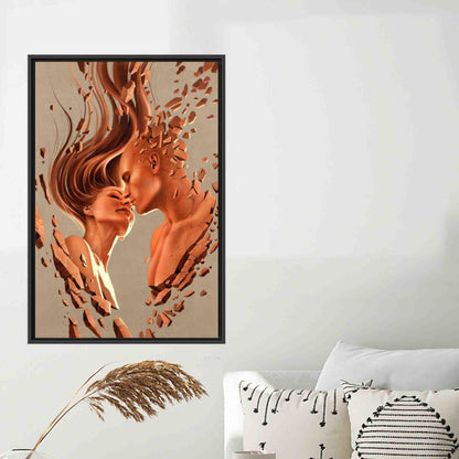 Abstract Couple Canvas Print