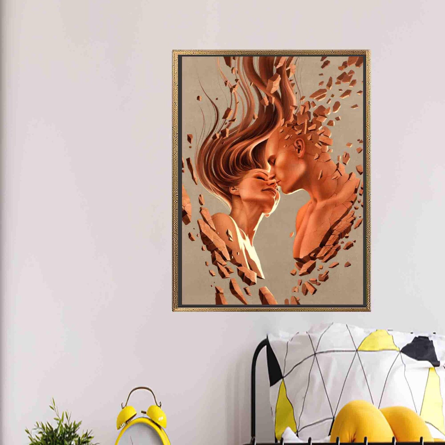 Abstract Couple Canvas Print