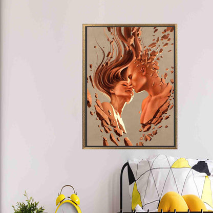 Abstract Couple Canvas Print