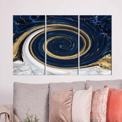 Gold Marble Artwork Canvas Print - Abstract Wall Hanging, Marble Art, Personalized Wedding Gift