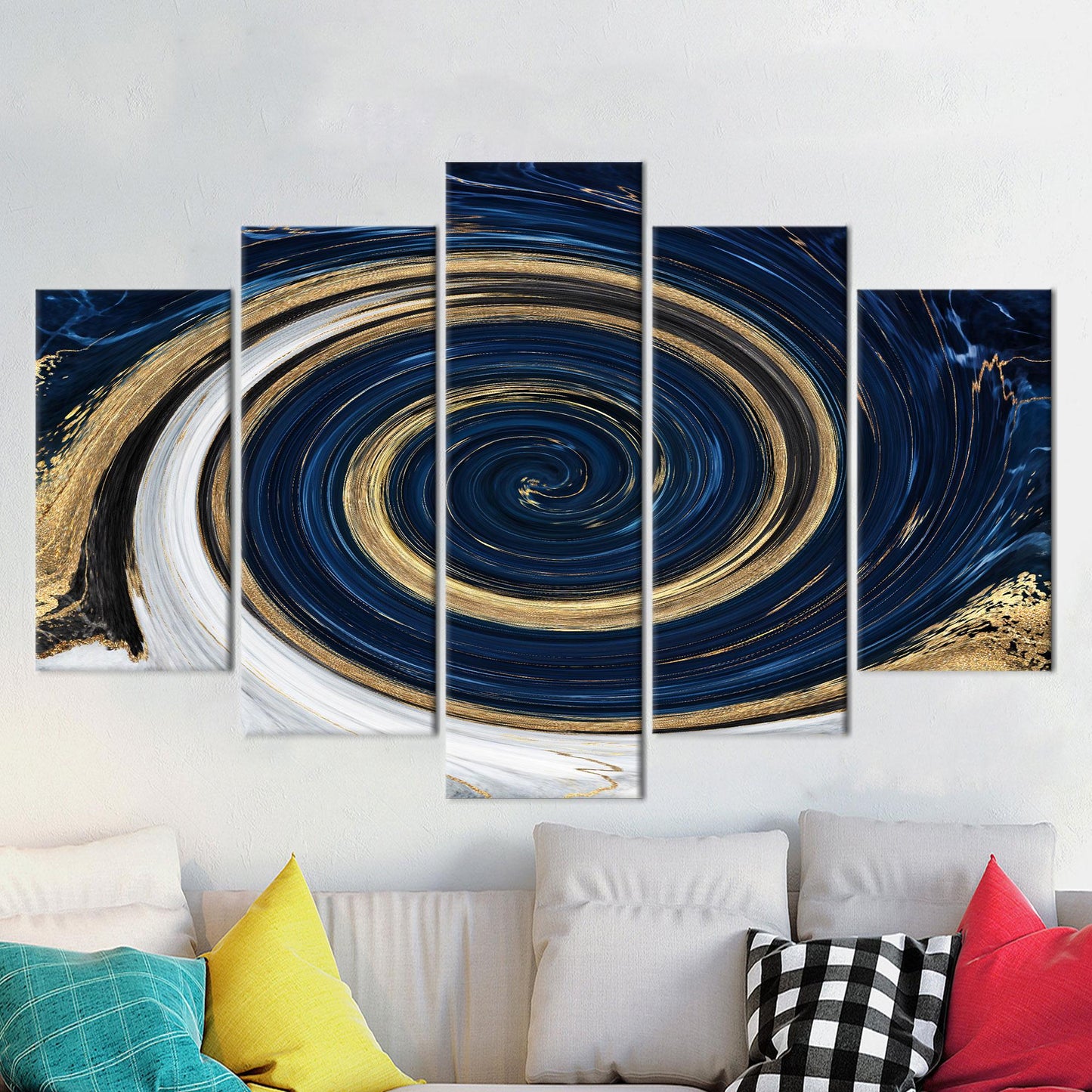 Gold Marble Artwork Canvas Print - Abstract Wall Hanging, Marble Art, Personalized Wedding Gift