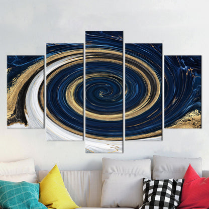 Gold Marble Artwork Canvas Print - Abstract Wall Hanging, Marble Art, Personalized Wedding Gift