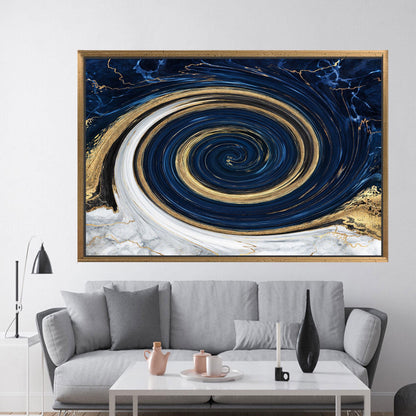 Gold Marble Artwork Canvas Print - Abstract Wall Hanging, Marble Art, Personalized Wedding Gift