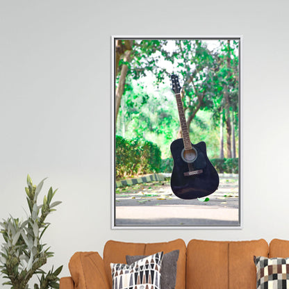 Modern Music Lover Gift Canvas Poster, Guitarist Artwork, Personalized Baby Gift, Guitar Wall Art