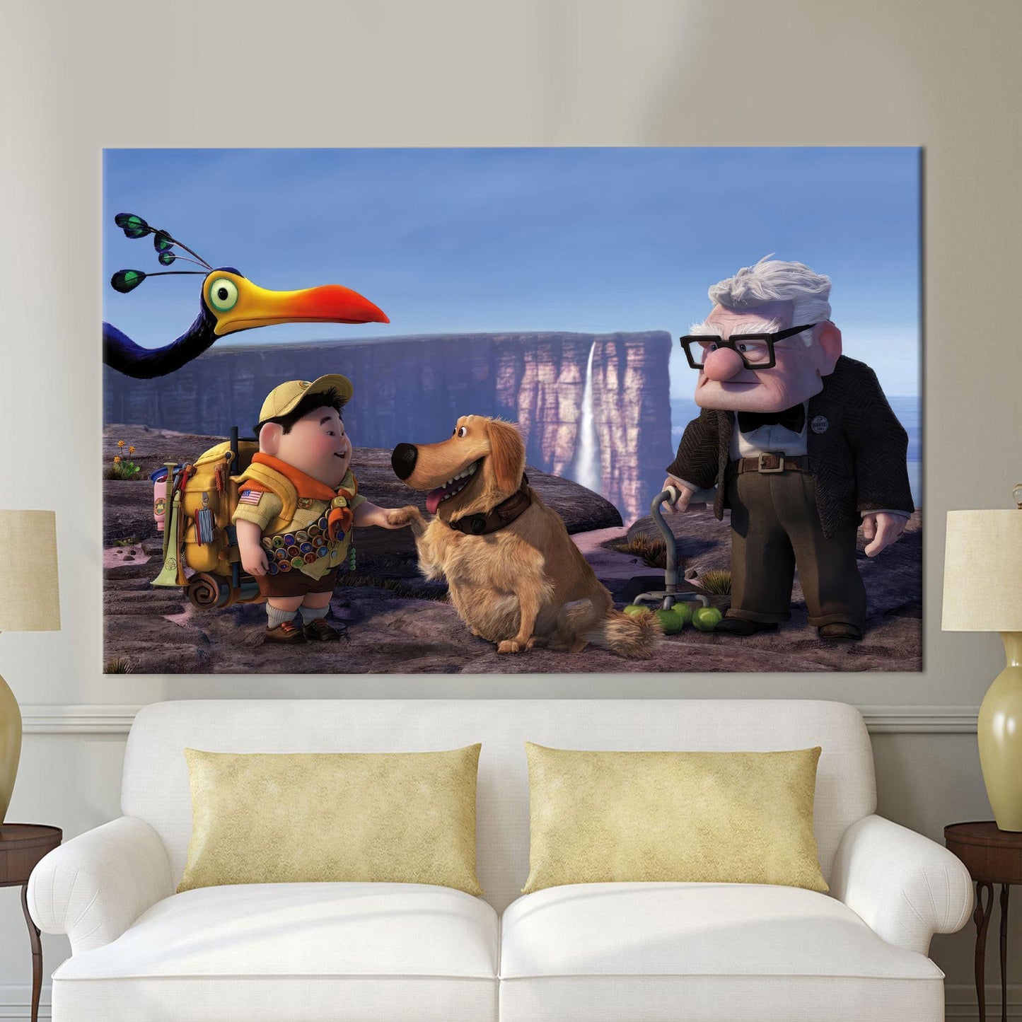 Bird 3D Up Air House Canvas Print