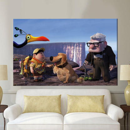 Bird 3D Up Air House Canvas Print