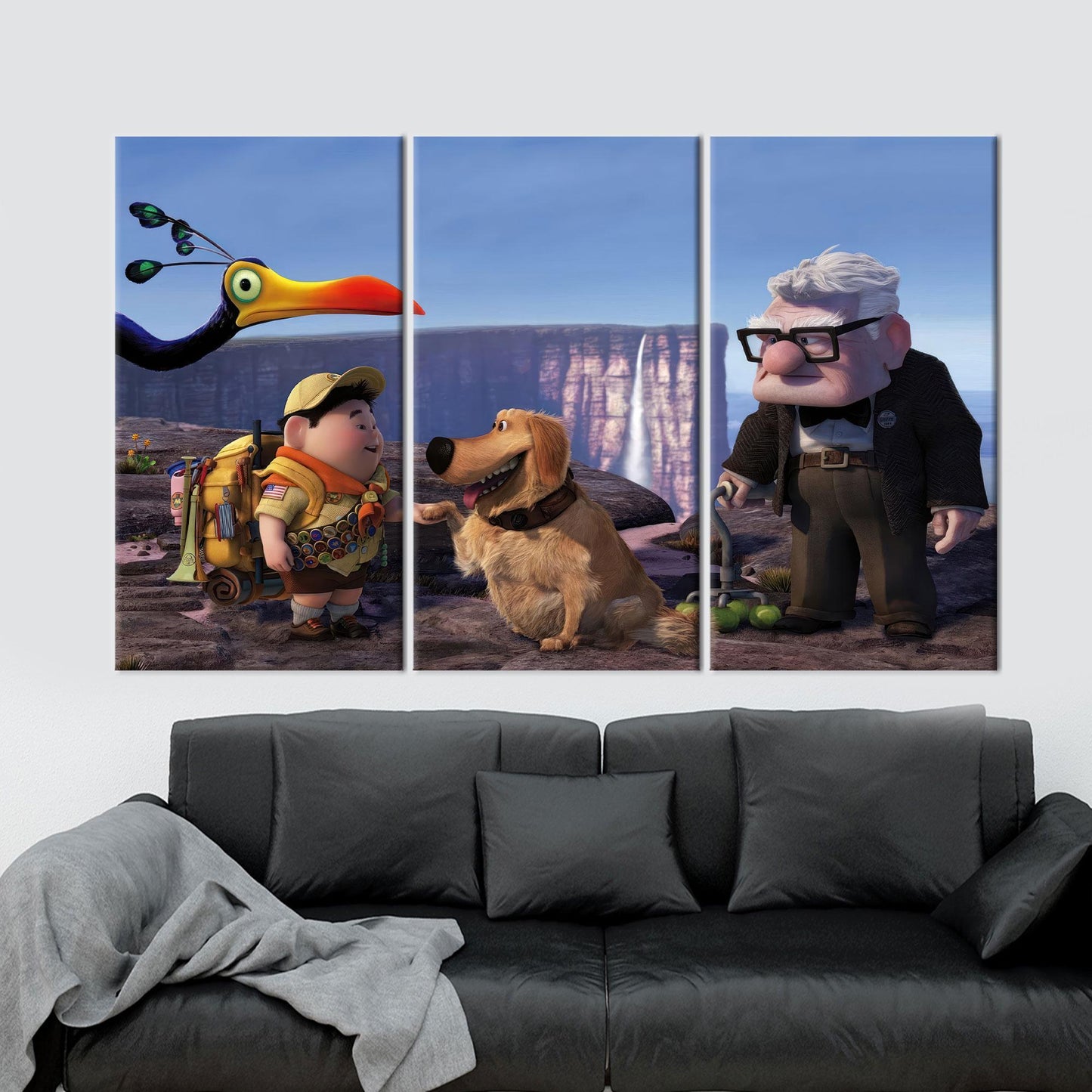 Bird 3D Up Air House Canvas Print
