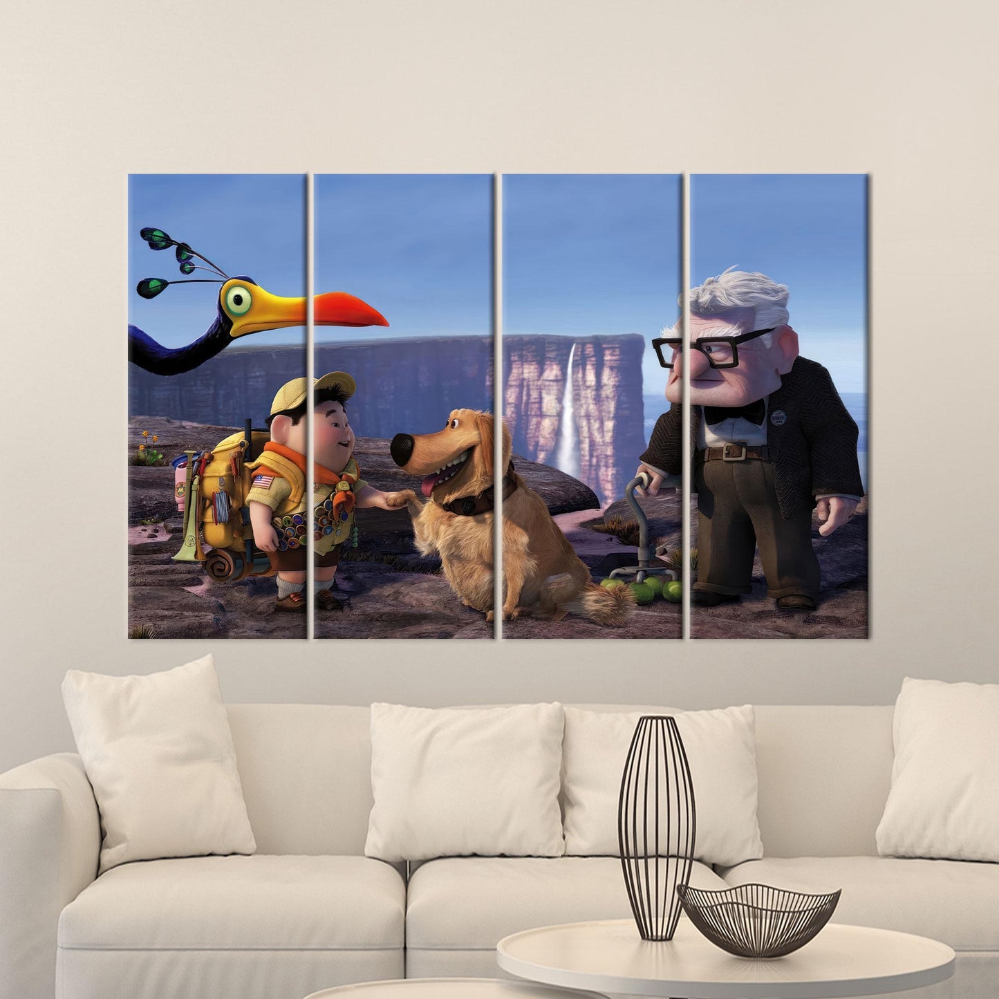 Bird 3D Up Air House Canvas Print