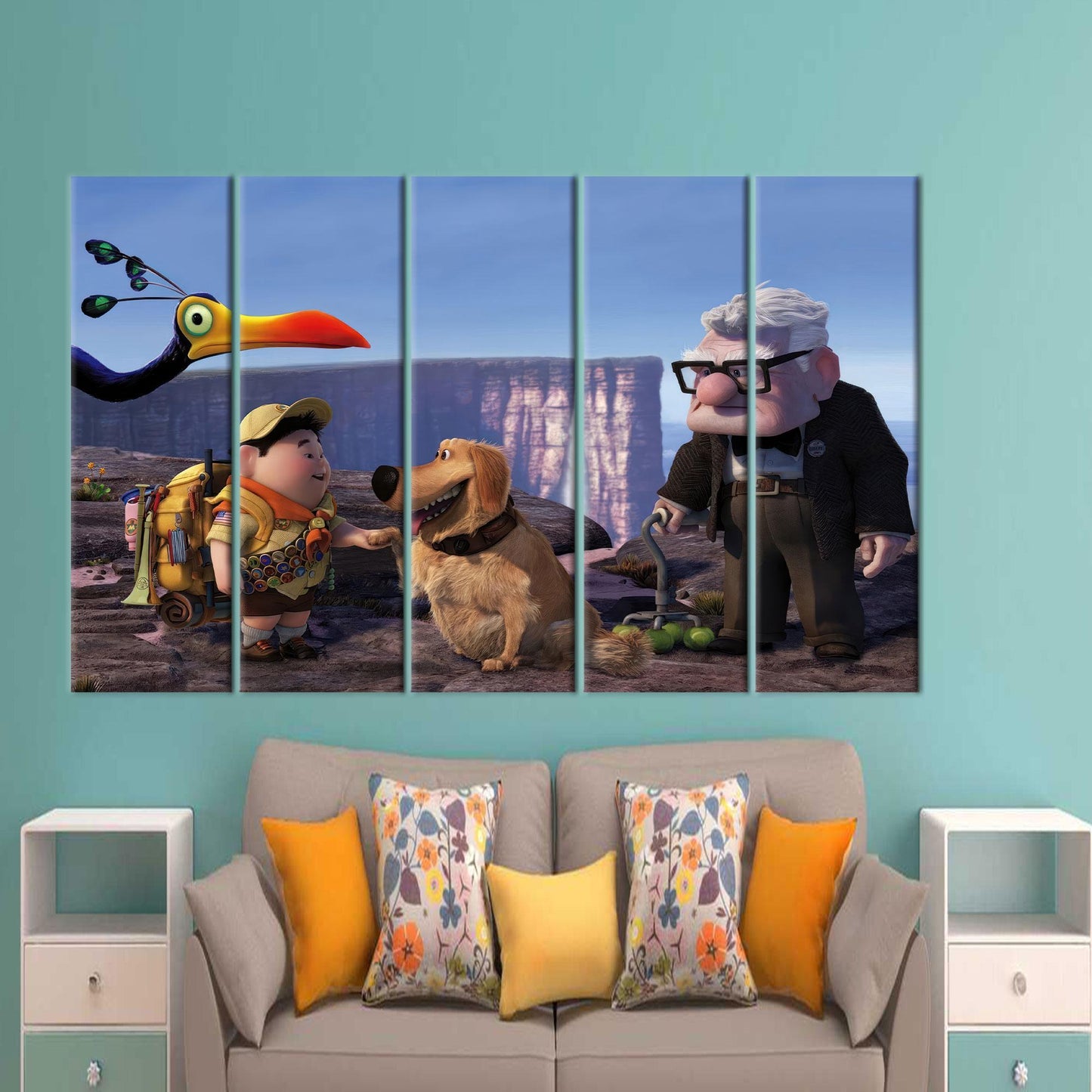 Bird 3D Up Air House Canvas Print