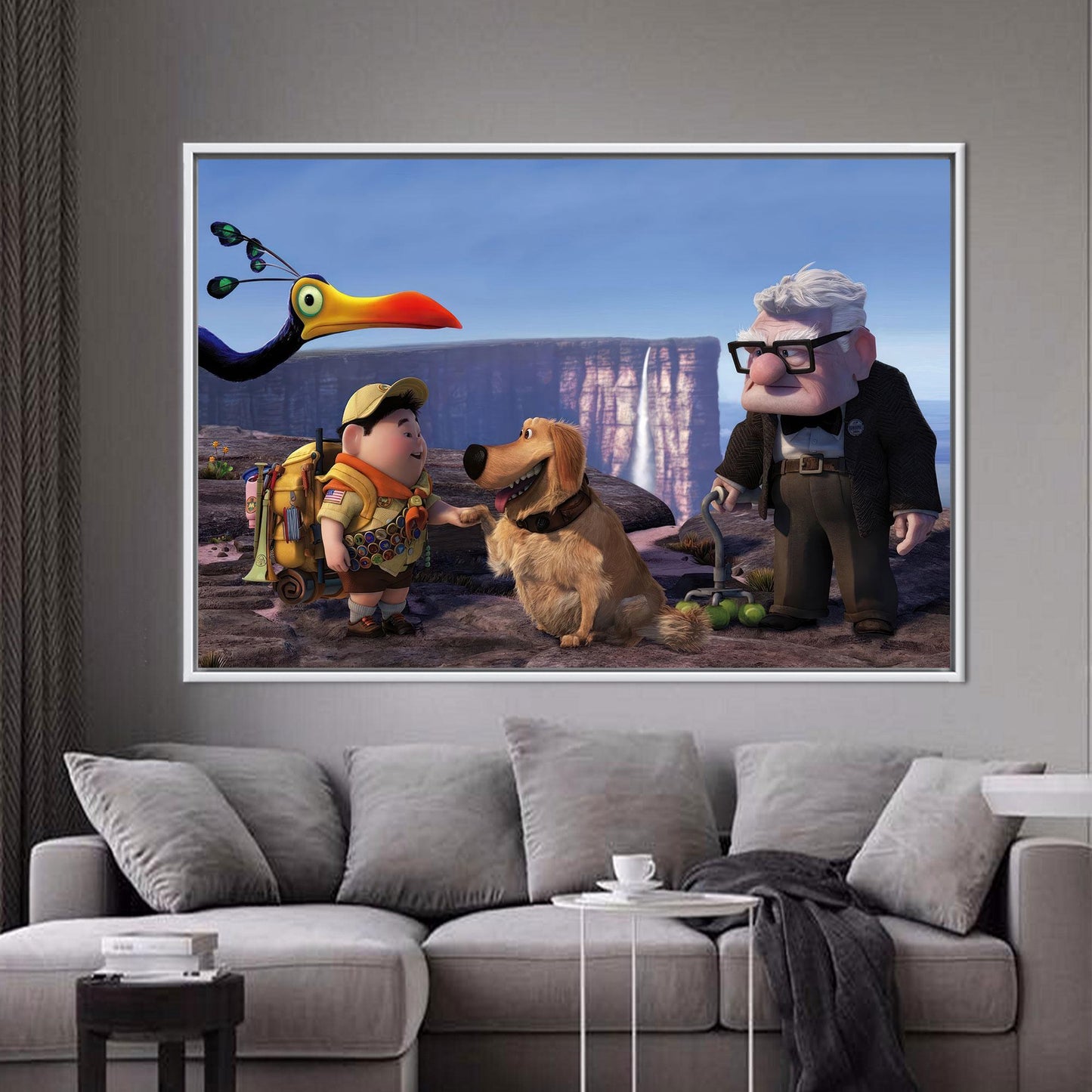 Bird 3D Up Air House Canvas Print