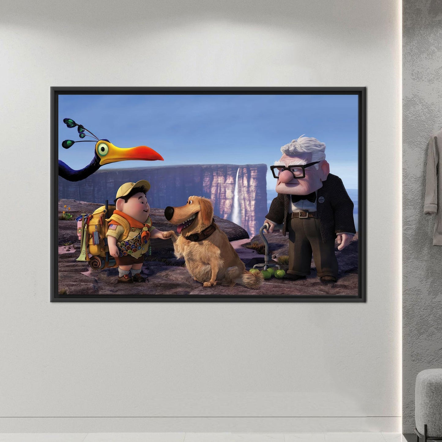 Bird 3D Up Air House Canvas Print