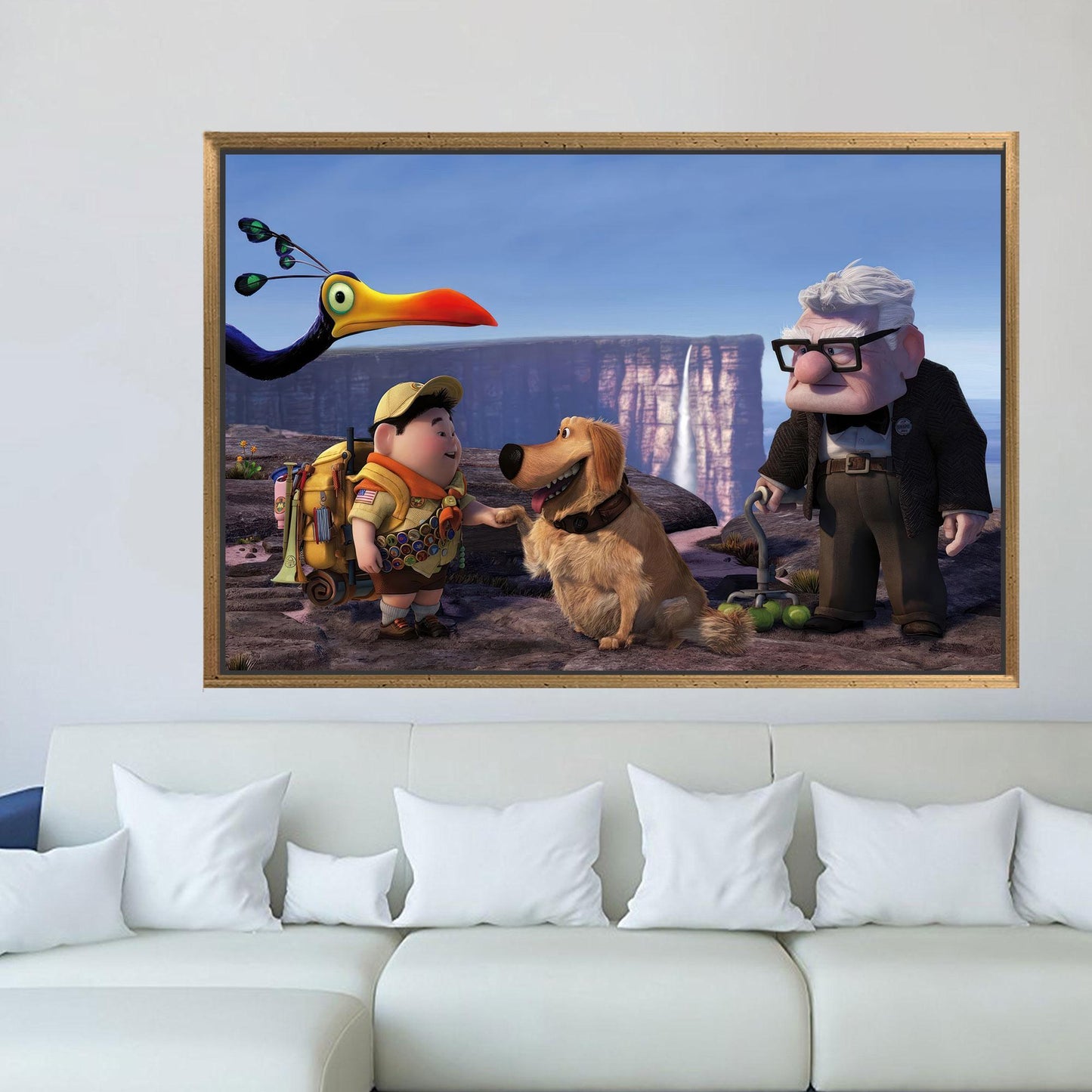 Bird 3D Up Air House Canvas Print