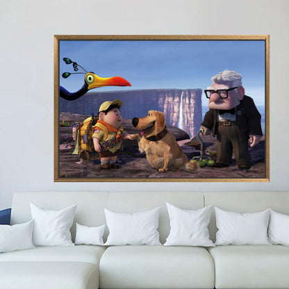 Bird 3D Up Air House Canvas Print