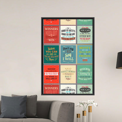Success Quotes Canvas Print