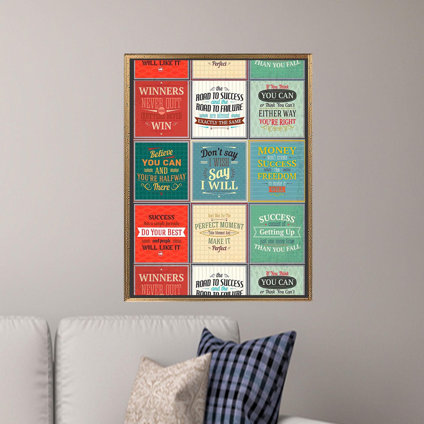 Success Quotes Canvas Print