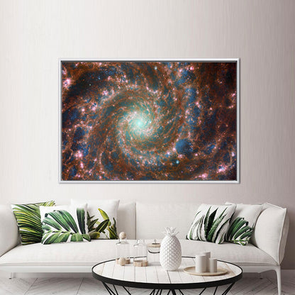 Boho James Webb Galaxy Space Canvas Print