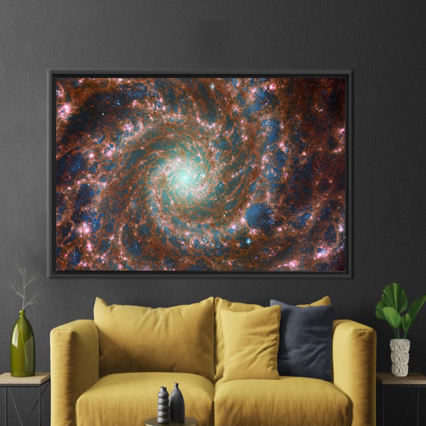 Boho James Webb Galaxy Space Canvas Print