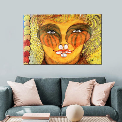 Abstract Woman Portrait 3D Canvas Print