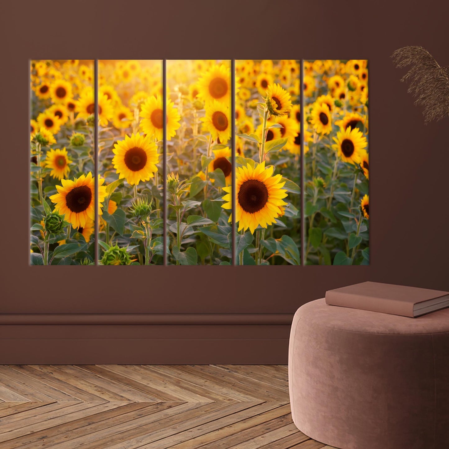 Sunflower Field Vibrant Canvas Print