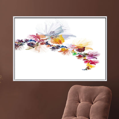 Abstract Flower Painting Floral Canvas Print