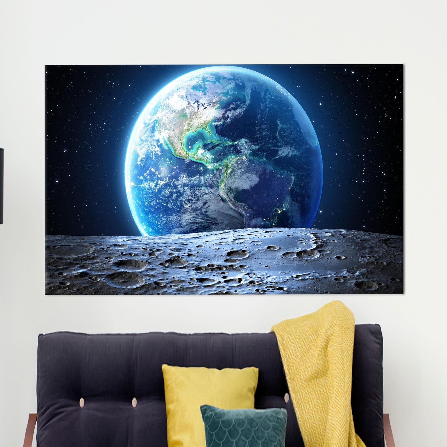 Starry Sky 3D Canvas Print - Sky View Wall Hangings, Earth Artwork, Personalized Gift For Her or Him