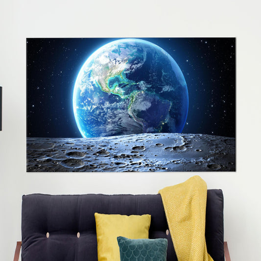 Starry Sky 3D Canvas Print - Sky View Wall Hangings, Earth Artwork, Personalized Gift For Her or Him