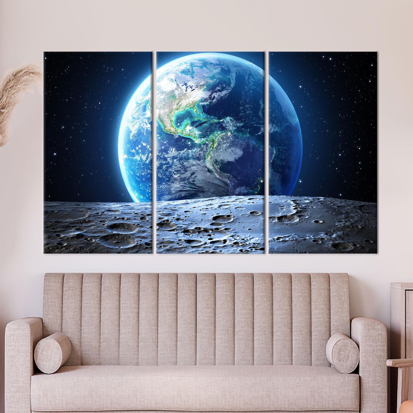 Starry Sky 3D Canvas Print - Sky View Wall Hangings, Earth Artwork, Personalized Gift For Her or Him