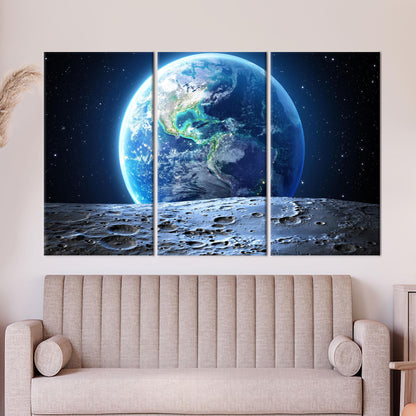 Starry Sky 3D Canvas Print - Sky View Wall Hangings, Earth Artwork, Personalized Gift For Her or Him