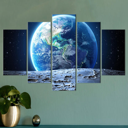 Starry Sky 3D Canvas Print - Sky View Wall Hangings, Earth Artwork, Personalized Gift For Her or Him