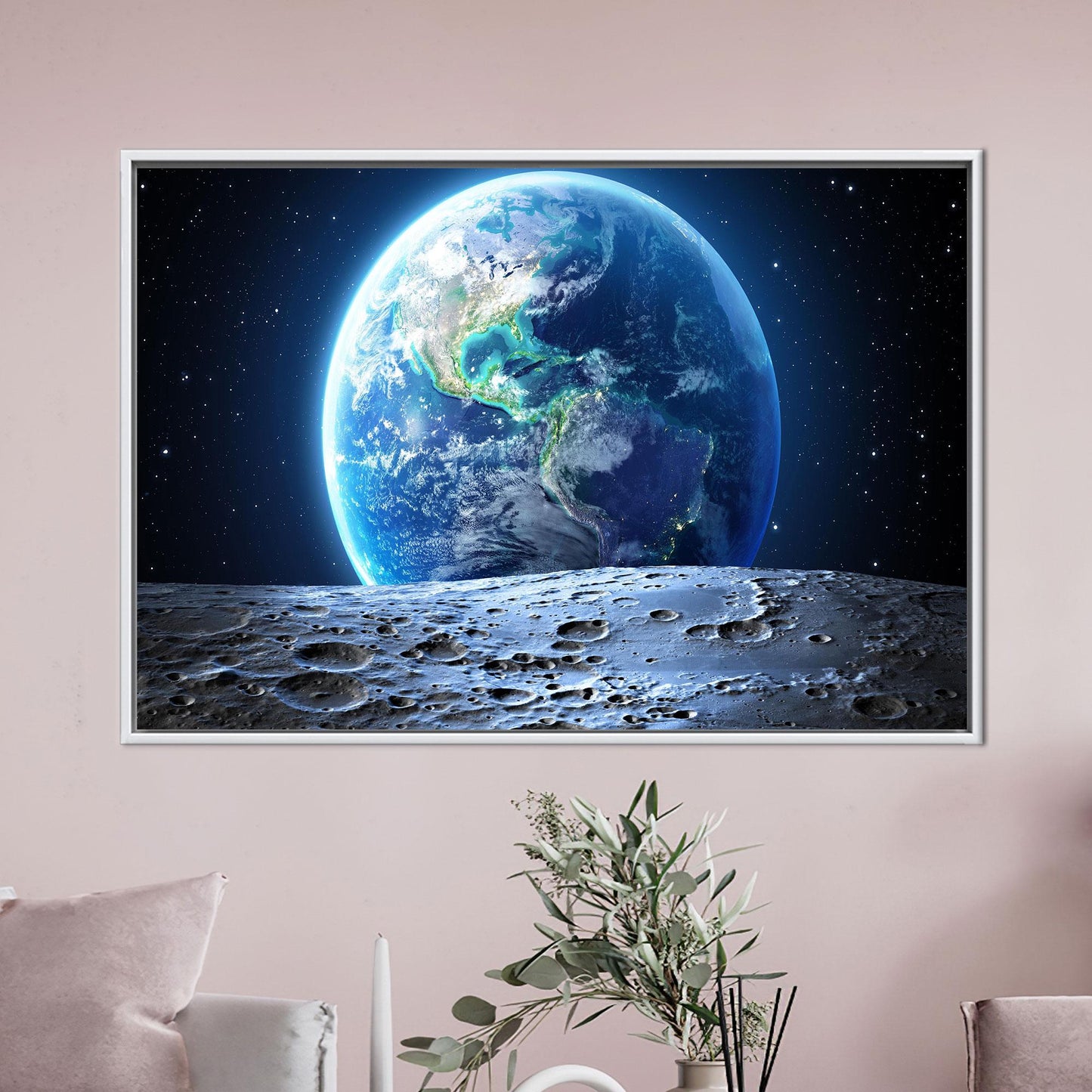 Starry Sky 3D Canvas Print - Sky View Wall Hangings, Earth Artwork, Personalized Gift For Her or Him