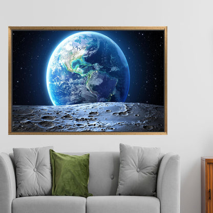 Starry Sky 3D Canvas Print - Sky View Wall Hangings, Earth Artwork, Personalized Gift For Her or Him
