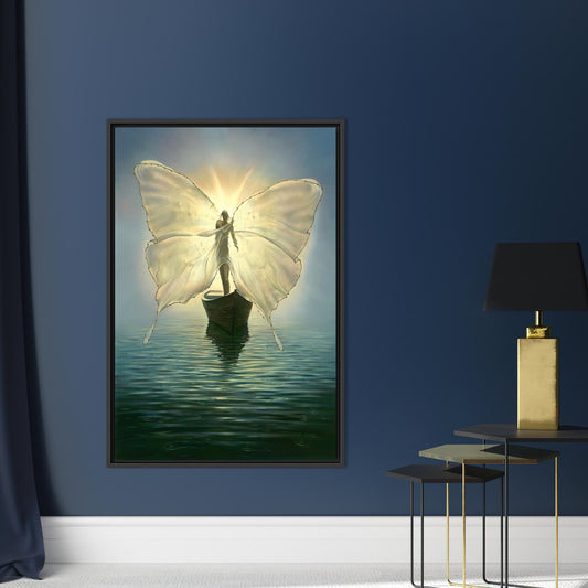Vladimir Kush Fisherman for the Souls Canvas Art Print, Elegant Coastal Theme