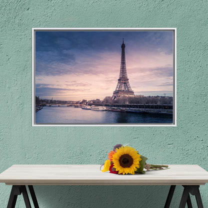 Eiffel Tower Bedroom Christmas Canvas Print