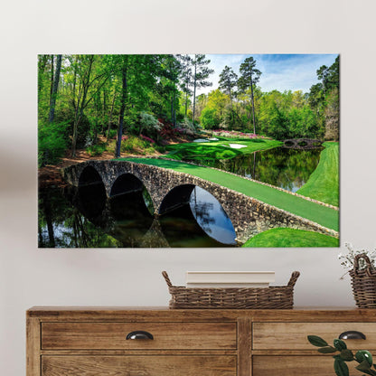 Green Golf Club Nature Landscape Canvas Print