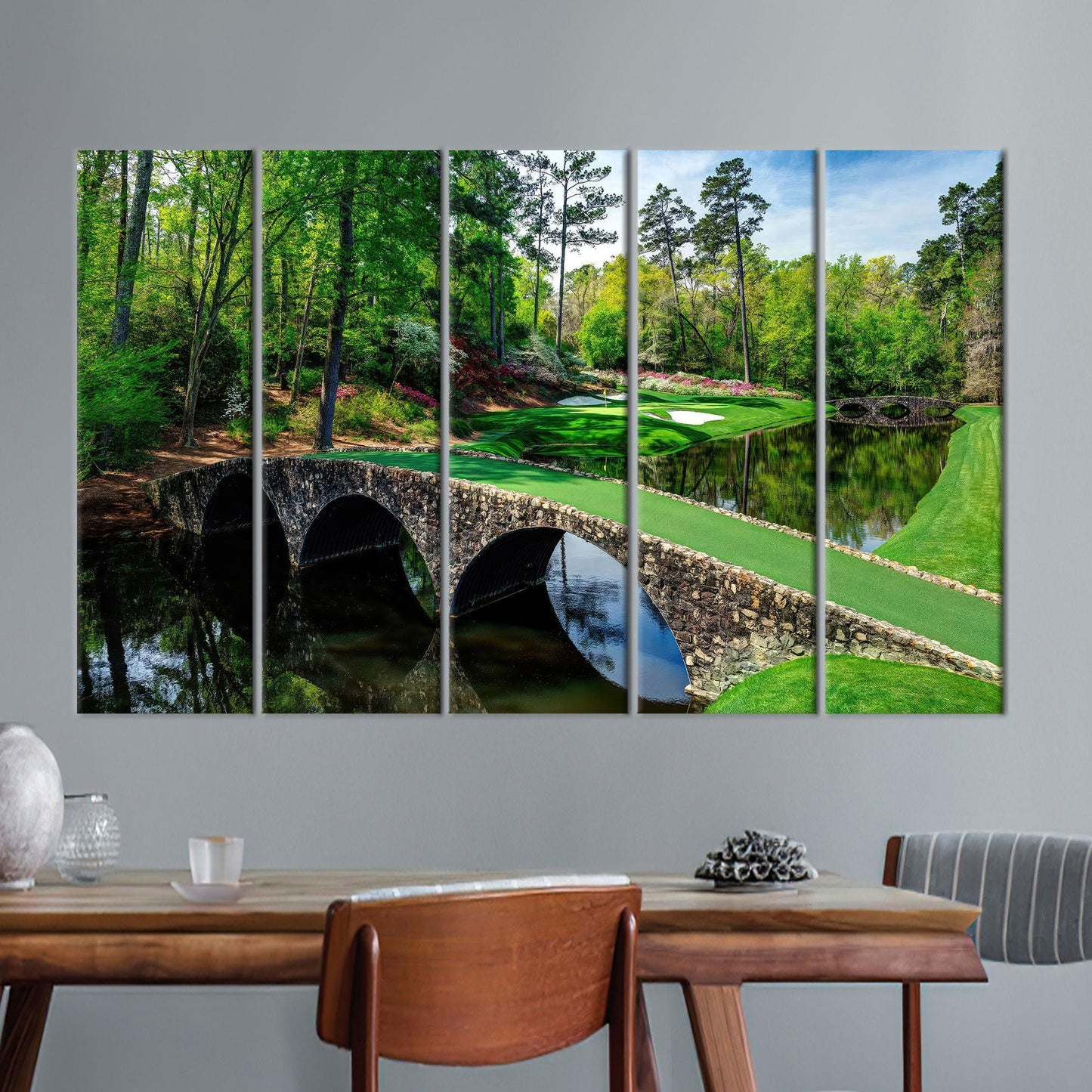 Green Golf Club Nature Landscape Canvas Print