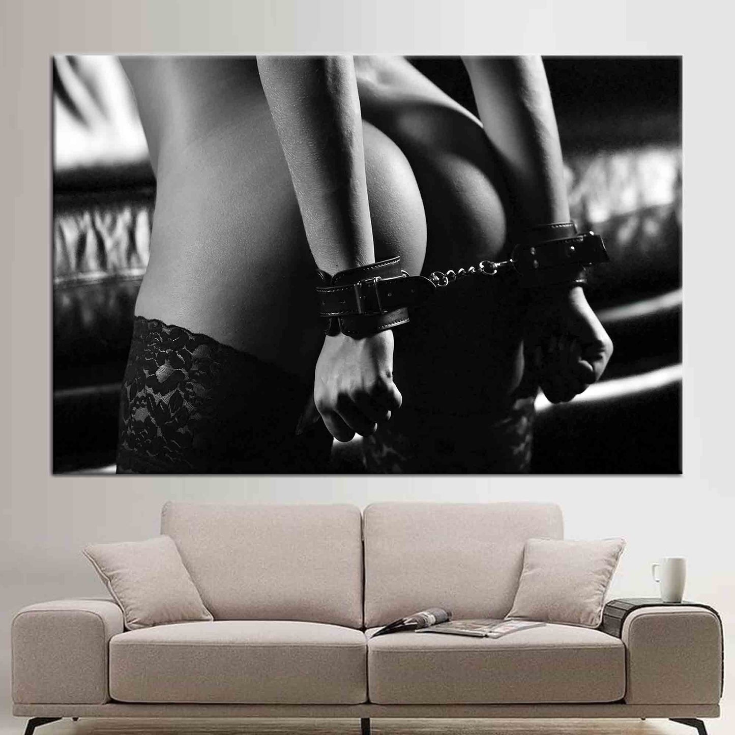 Sensual Photo Erotic Woman Nude Canvas Print