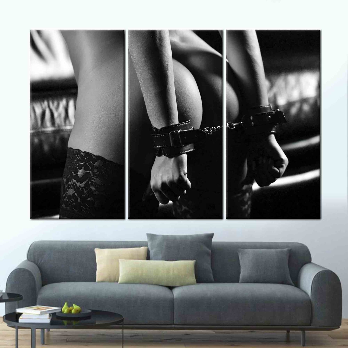 Sensual Photo Erotic Woman Nude Canvas Print