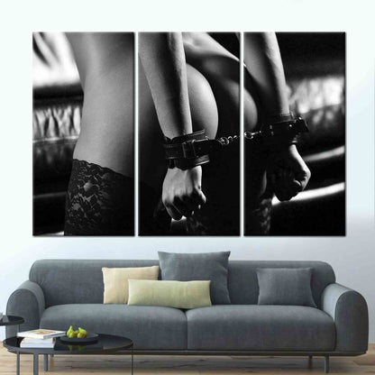 Sensual Photo Erotic Woman Nude Canvas Print