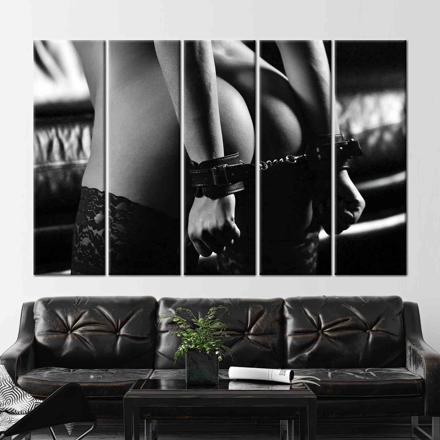 Sensual Photo Erotic Woman Nude Canvas Print