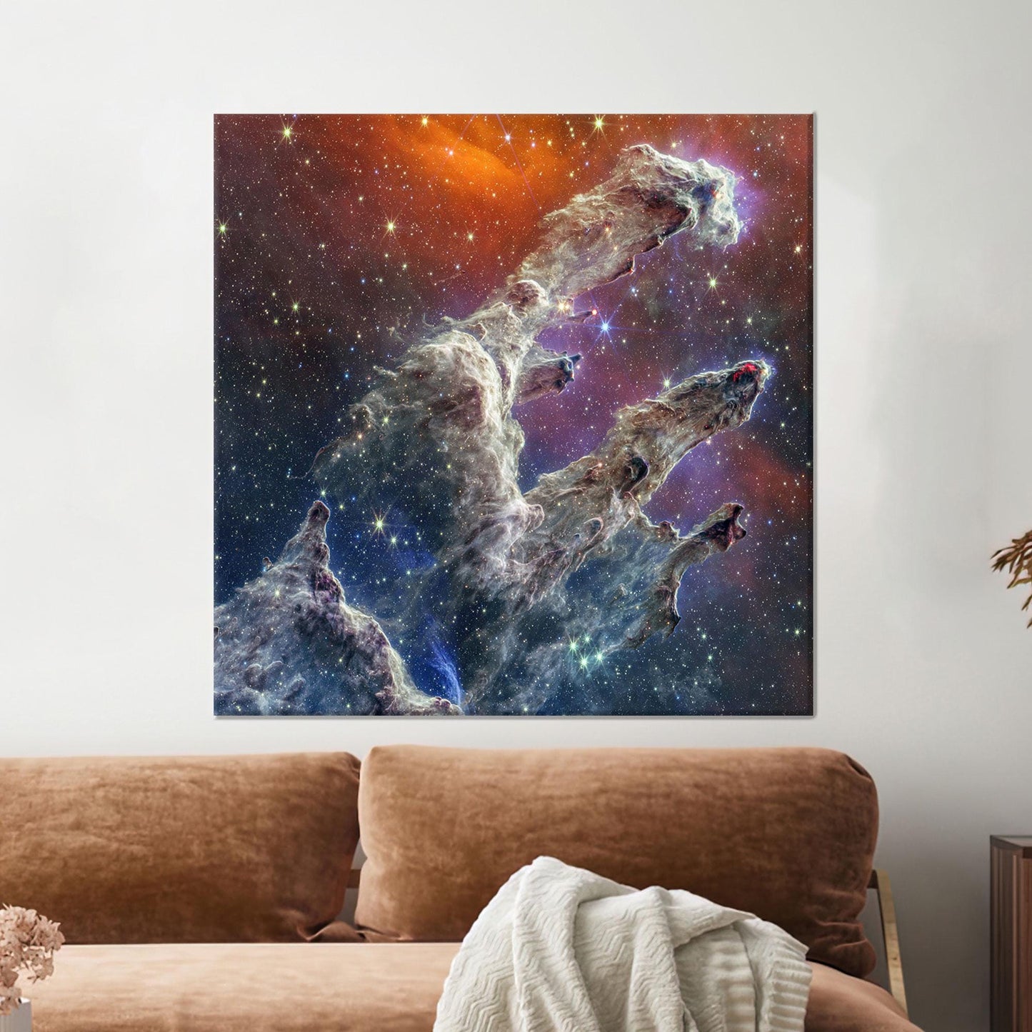 James Webb Telescope Pillars Creation Canvas Print