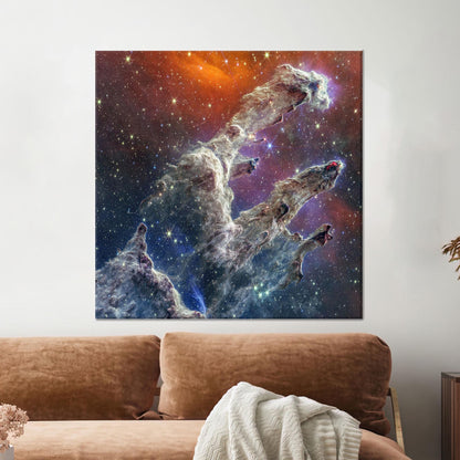 James Webb Telescope Pillars Creation Canvas Print