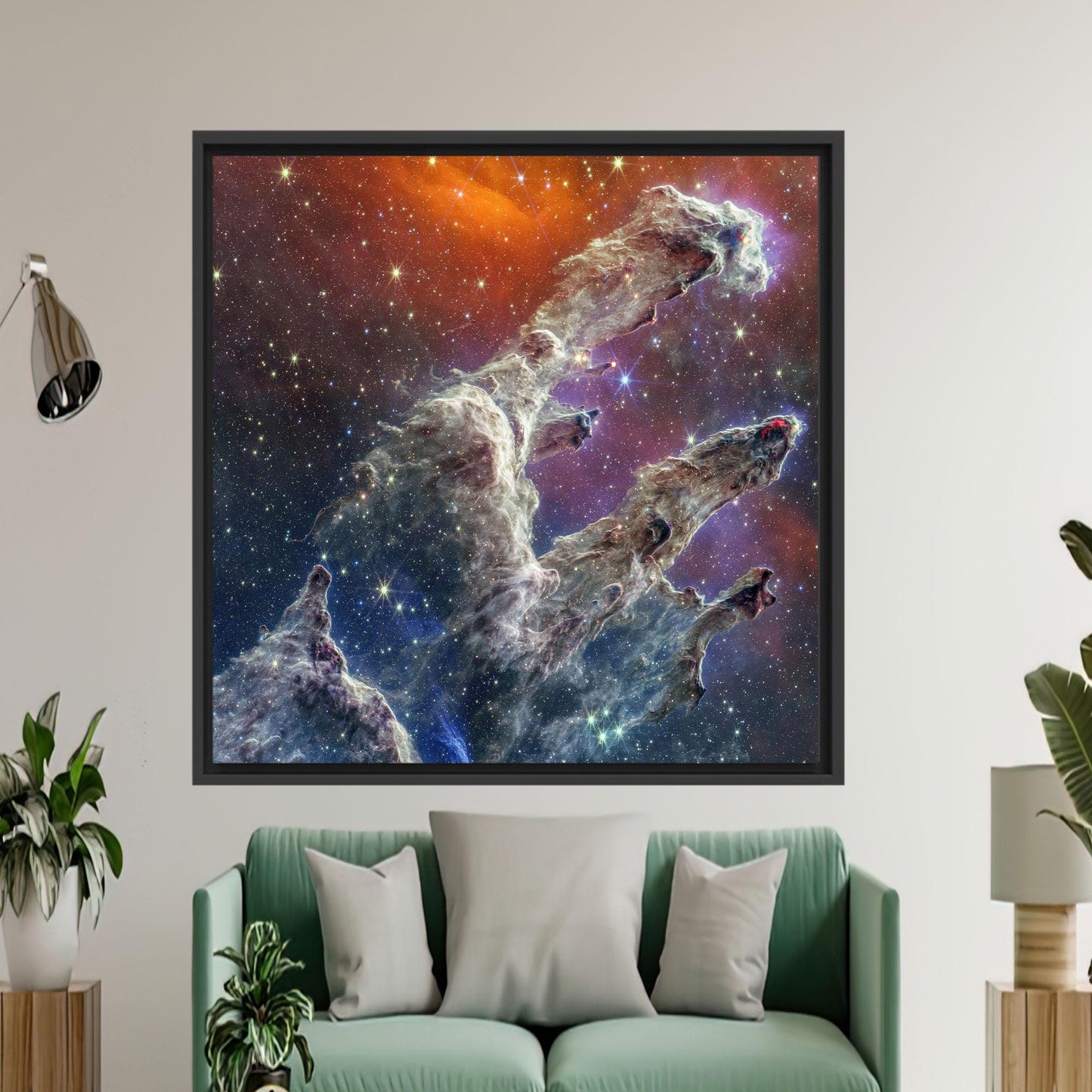 James Webb Telescope Pillars Creation Canvas Print