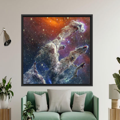 James Webb Telescope Pillars Creation Canvas Print