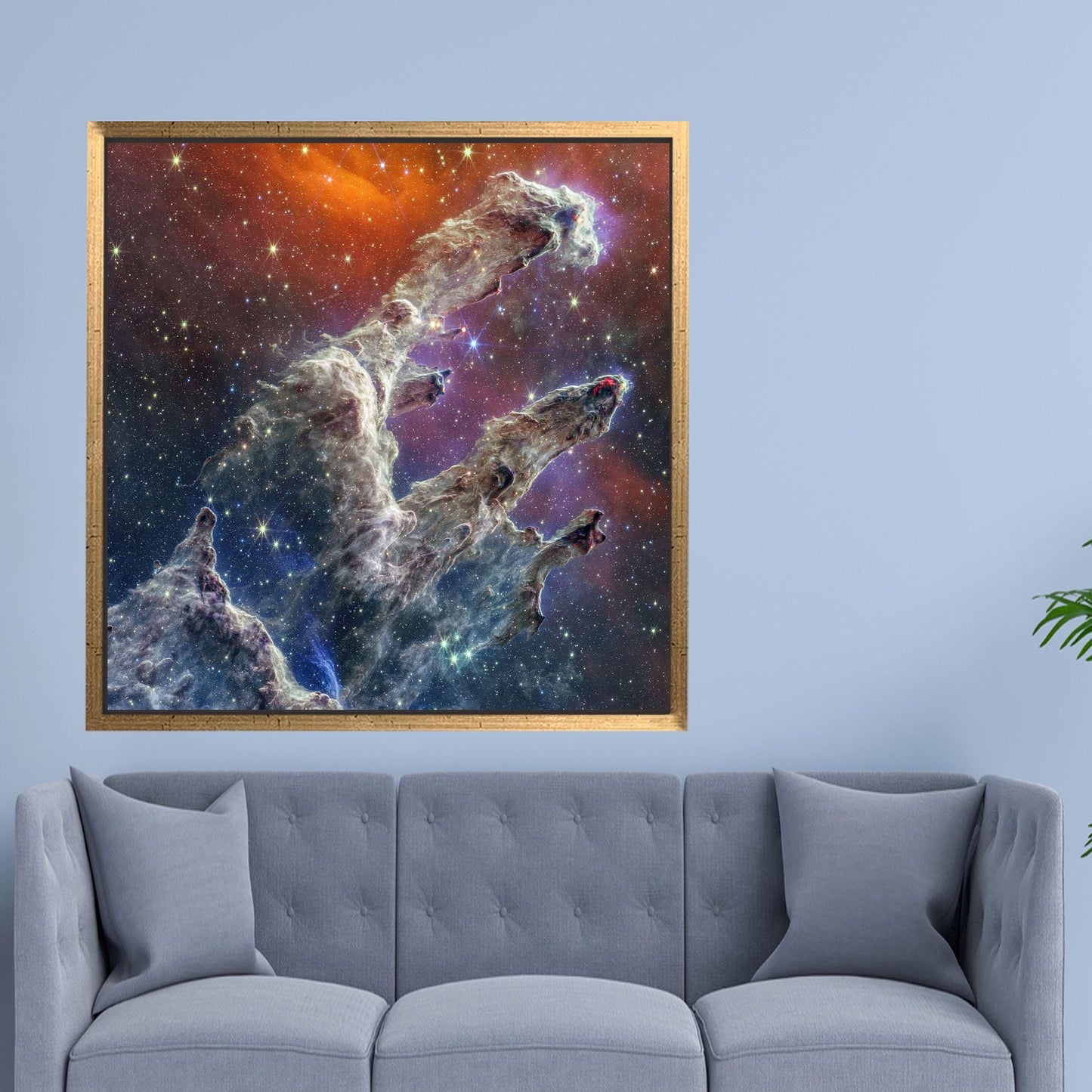 James Webb Telescope Pillars Creation Canvas Print