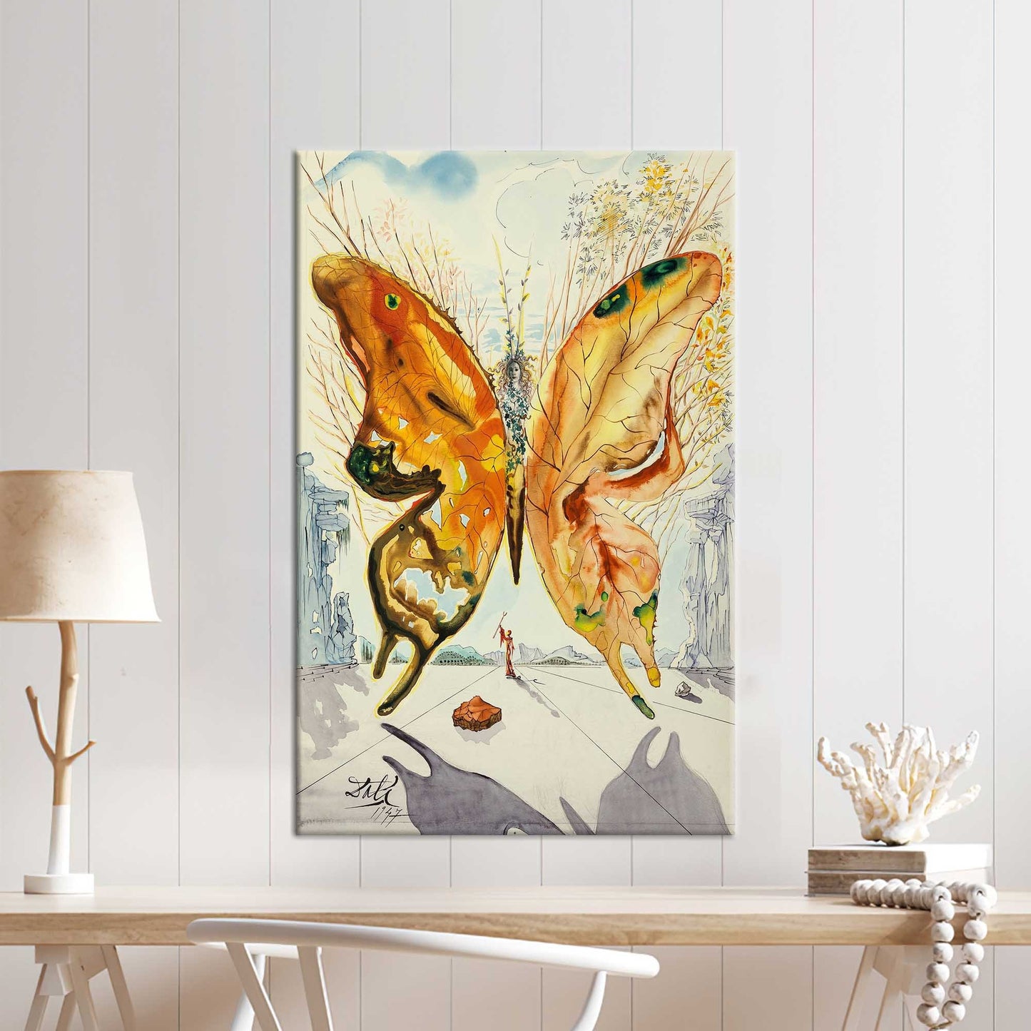 Salvador Dali Venus Butterfly Canvas Print