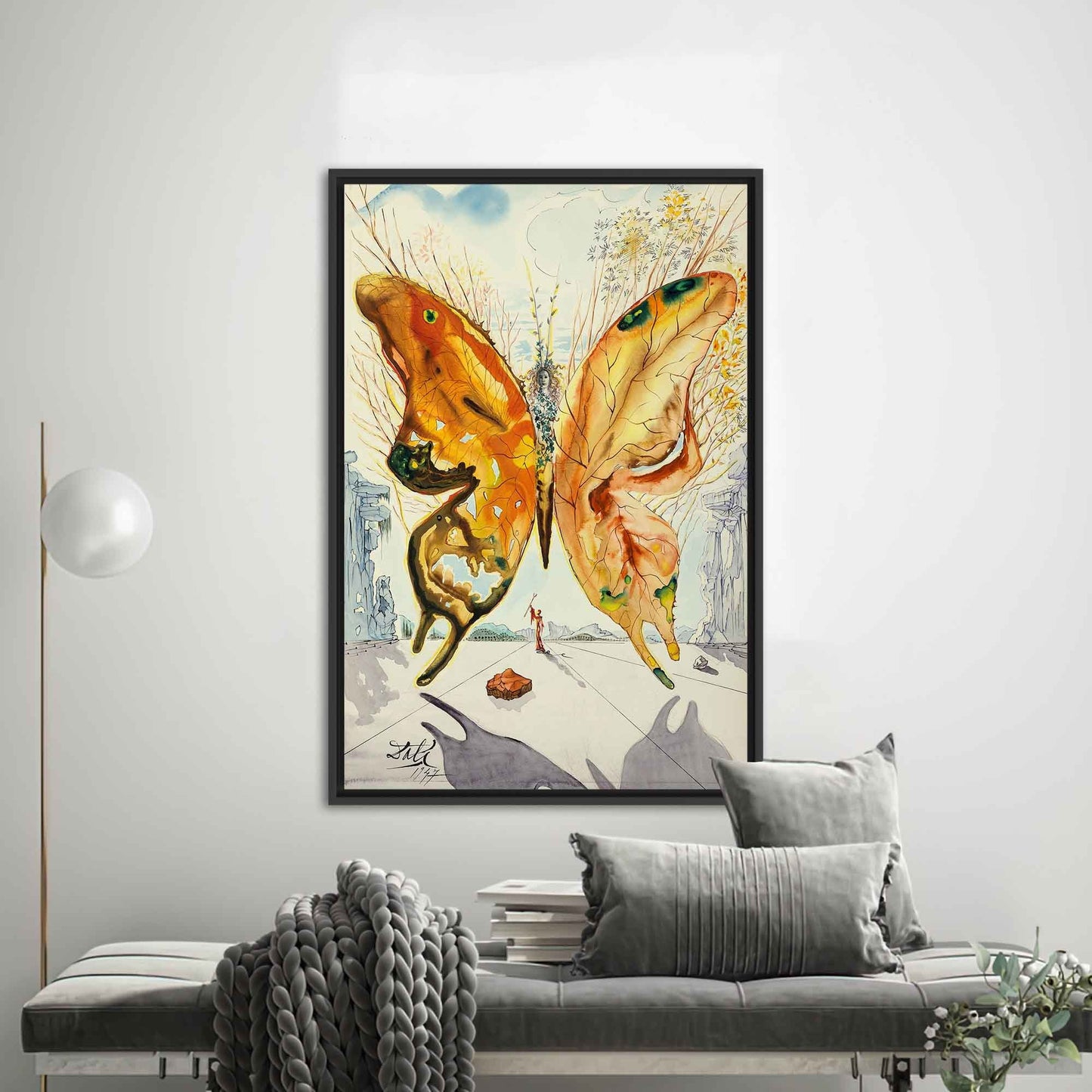 Salvador Dali Venus Butterfly Canvas Print